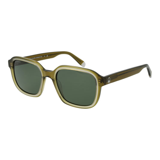 Gent's sunglasses BENETTON MOD. BE5071 52558 in olive with green lenses, stylish eyewear for fashion-forward individuals.
