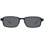 BMW Gray Men Glasses Frame with titanium full-rim design, polarized lenses, rectangle style, 100% UVA & UVB protection, includes branded case.
