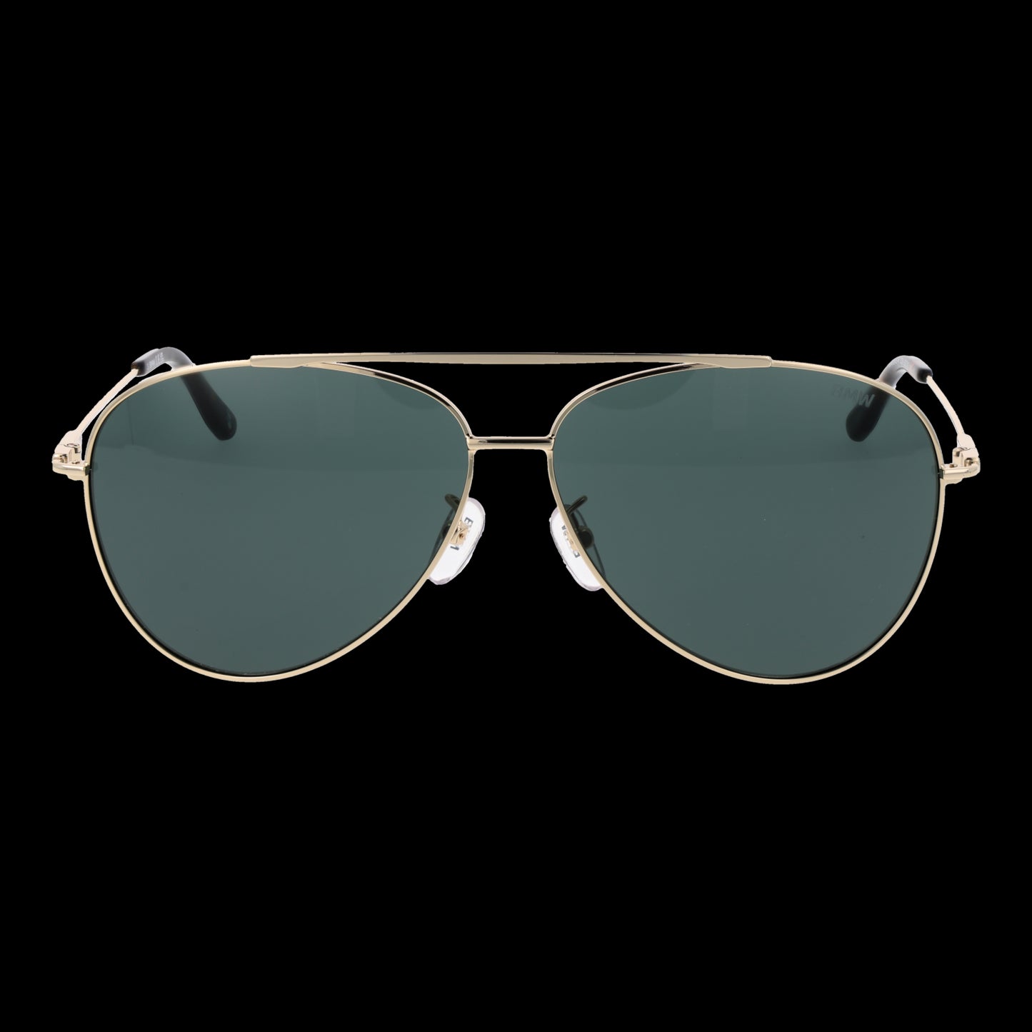 Stylish BMW MOD. BW0045-H 6232N aviator sunglasses for men with sleek gold frame and dark lenses.