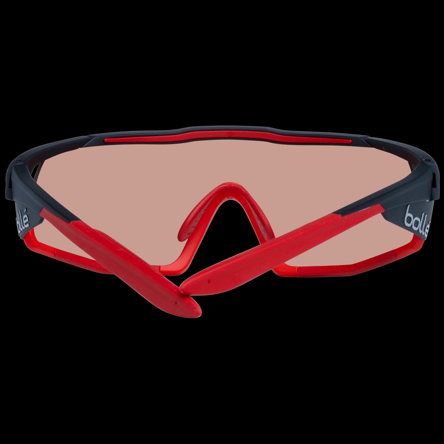 BOLLE MOD. 12628 B-ROCK PRO 119 unisex sports eyewear with red frame and tinted lenses, front view