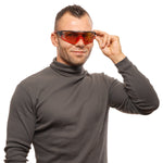 Person wearing BOLLE MOD. 12628 B-ROCK PRO 119 unisex sunglasses with red lenses.