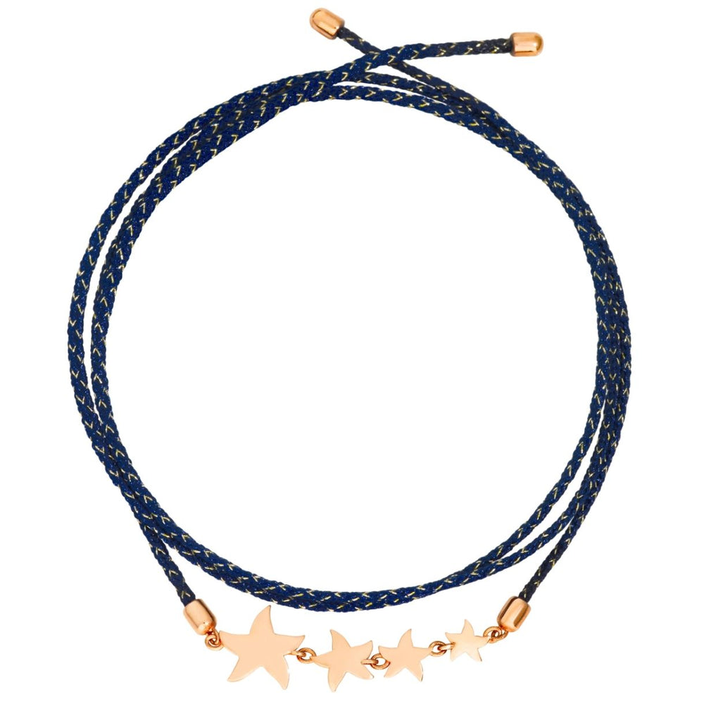 BRACCIALI DODO MOD. DBC1003STAR4BLU9R blue bracelet with star design