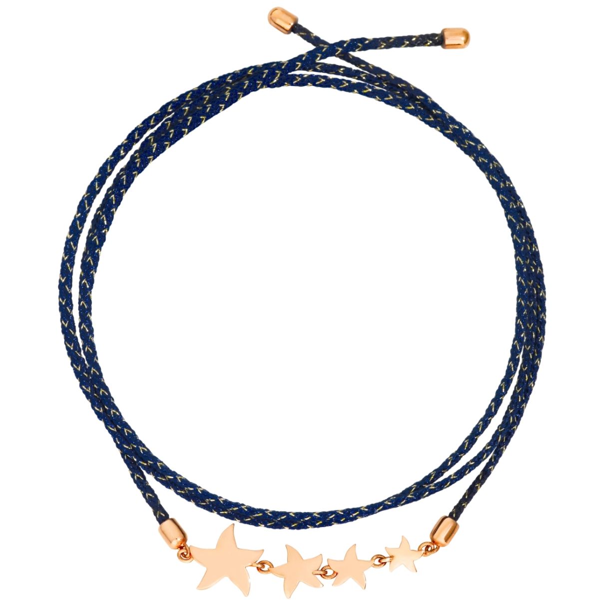 BRACCIALI DODO MOD. DBC1003STAR4BLU9R blue bracelet with star design