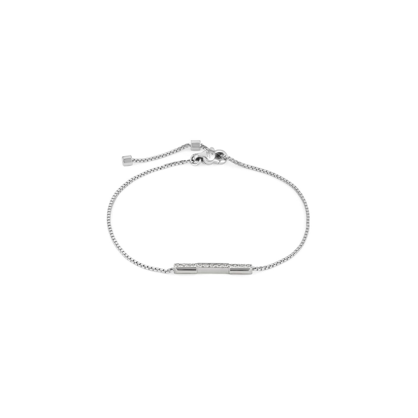 BRACCIALI GUCCI MOD. YBA662121001 luxury bracelet in silver with adjustable clasp