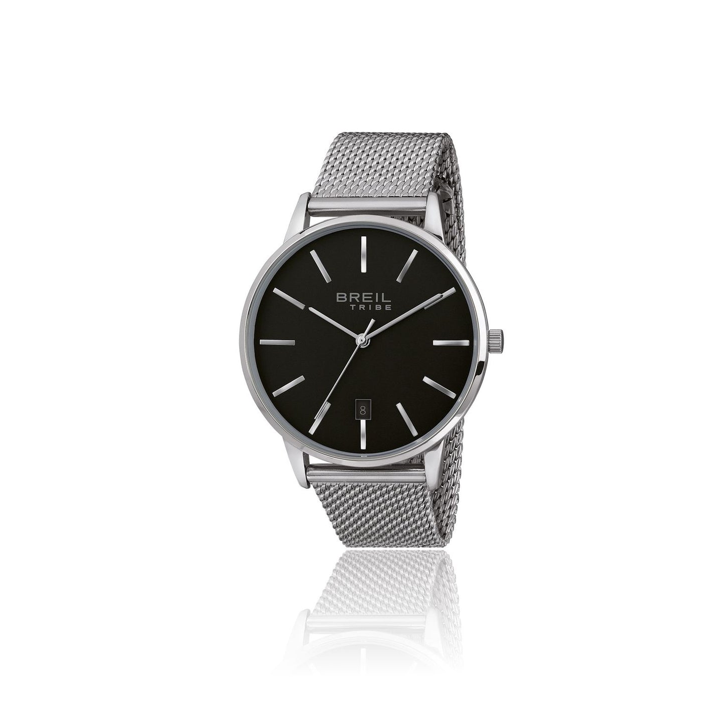 BREIL TRIBE Mod. EW0458 gent's quartz analog watch, 3 ATM water resistant, mineral dial, 41 mm case, official packaging
