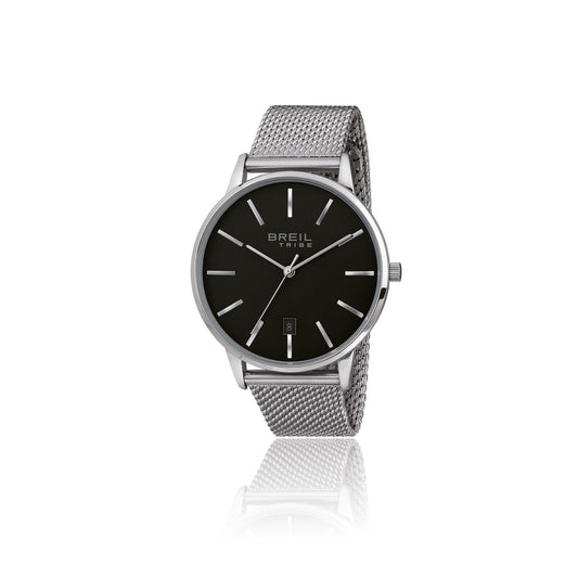 BREIL TRIBE Mod. EW0458 gent's quartz analog watch, 3 ATM water resistant, mineral dial, 41 mm case, official packaging