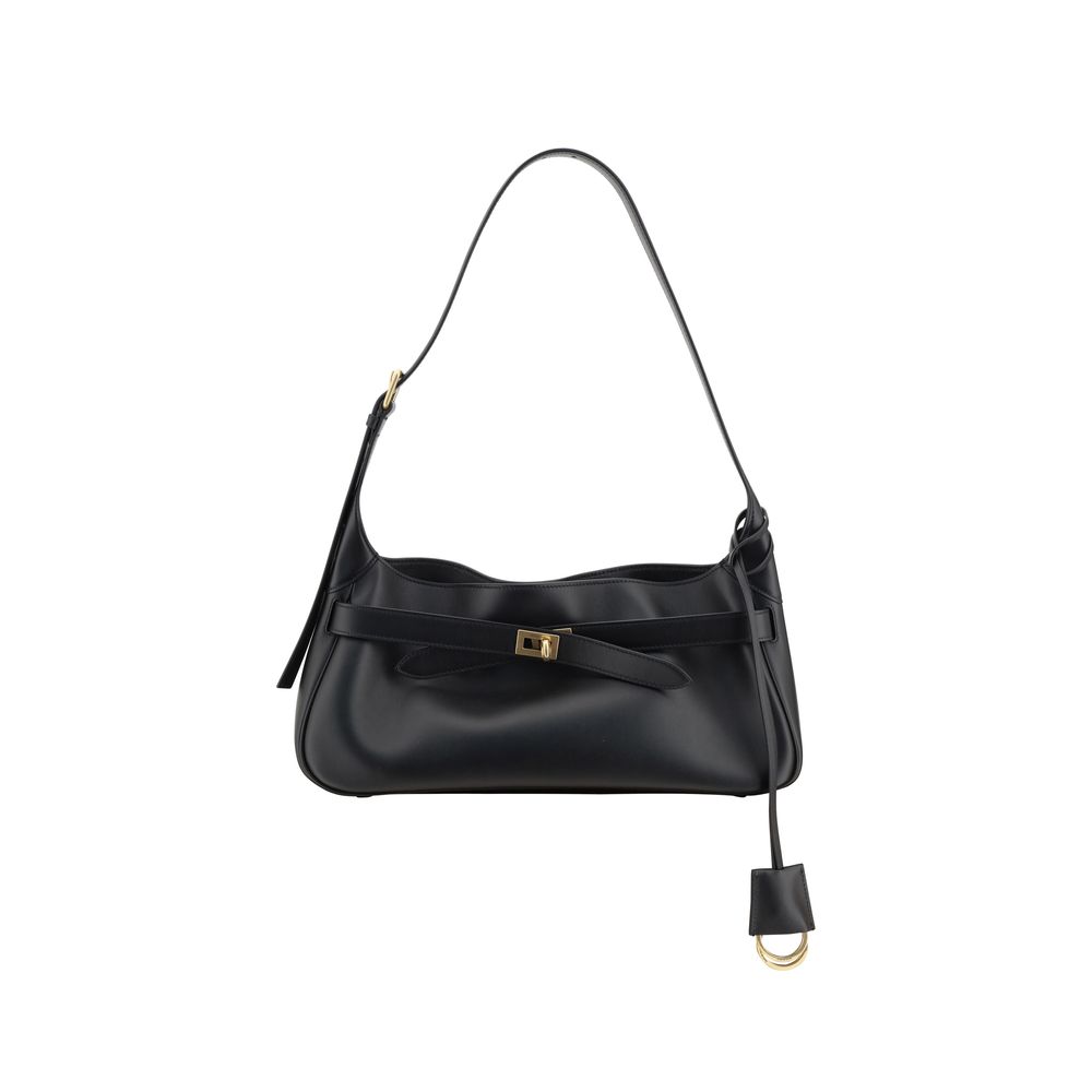 Front view with bag zipped and handles upright.