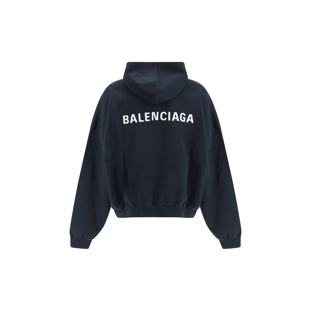Balenciaga Black Cotton Sweatshirt