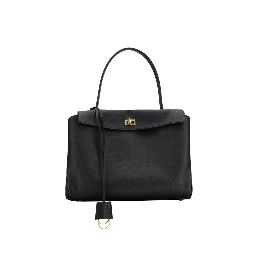 Front view with bag zipped and handles upright.