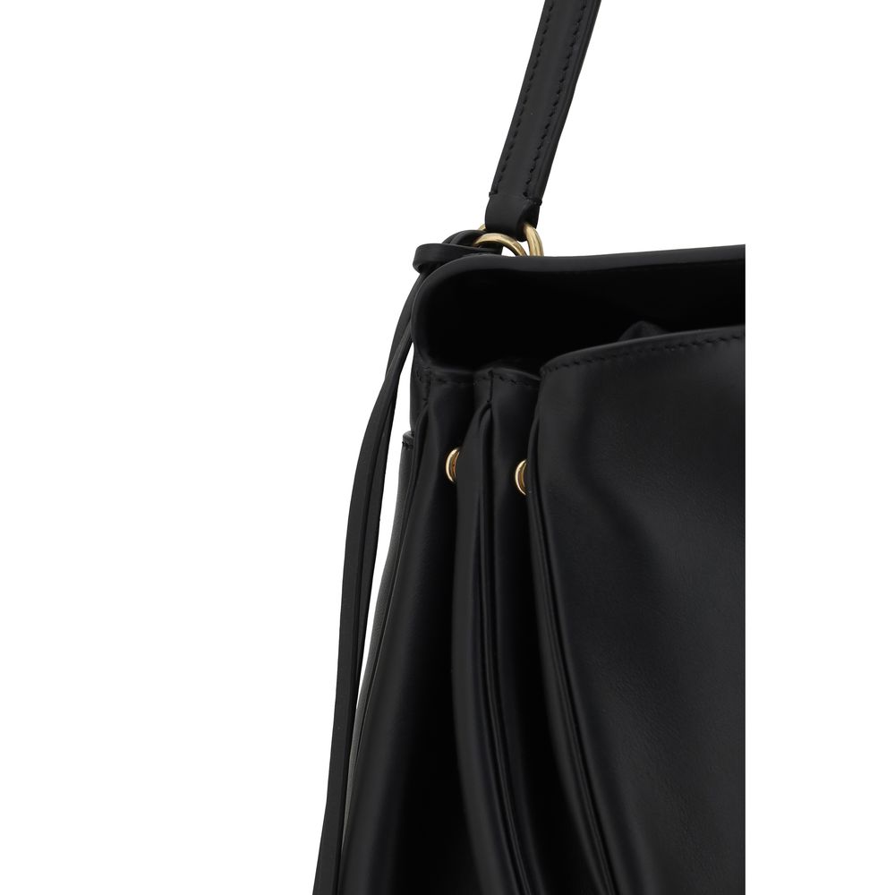 Front view with bag zipped and handles upright.