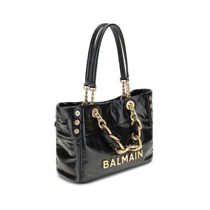Balmain Black Calf Leather Bos Taurus Shoulder Bag