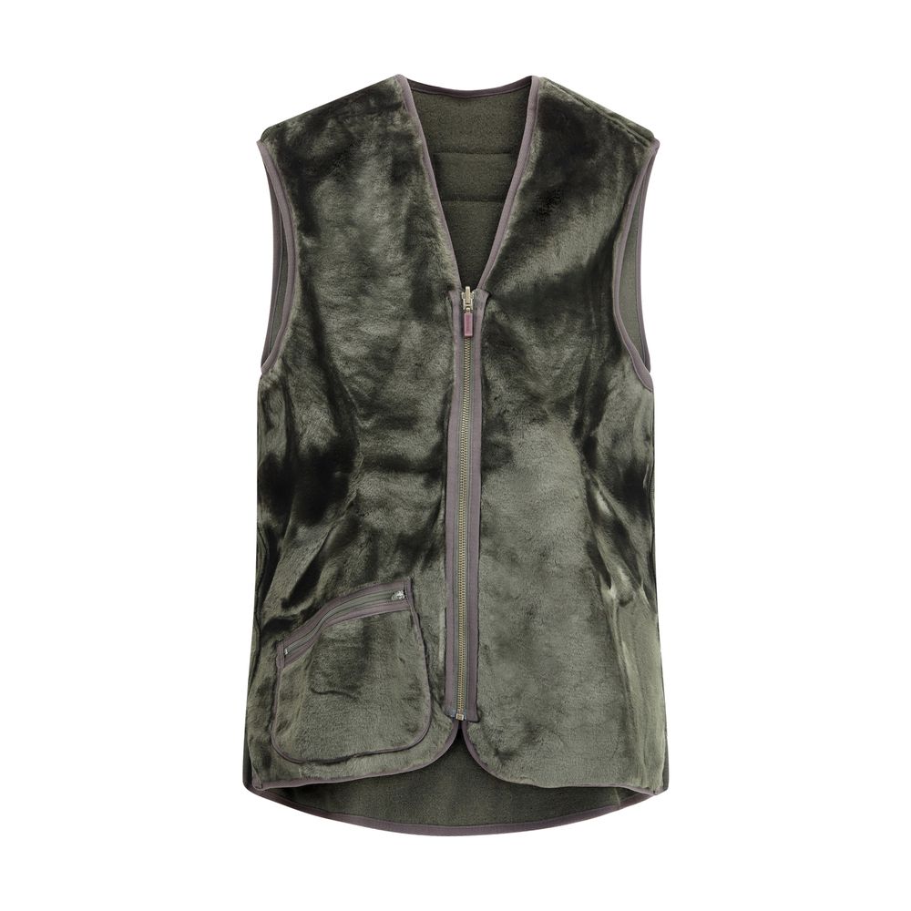 Barbour Fleece Vest - Barbour Green Marabou Jackets And Coat, stylish and warm with front zip, ideal for casual, comfortable look AW25.