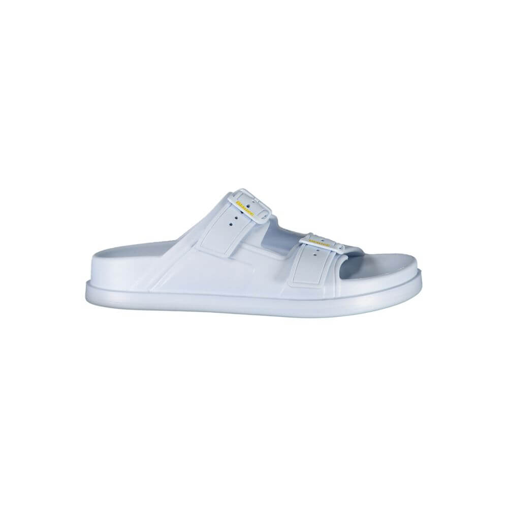 Blauer Blue Polyethylene Women Sandal with adjustable buckles, contemporary chic design for fashion-forward comfort.
