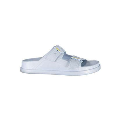 Blauer Blue Polyethylene Women Sandal with adjustable buckles, contemporary chic design for fashion-forward comfort.