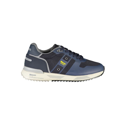 Blauer Dapper Blue Sneakers with Contrast Detailing featuring suede lace-up design, iconic logo, and durable materials.