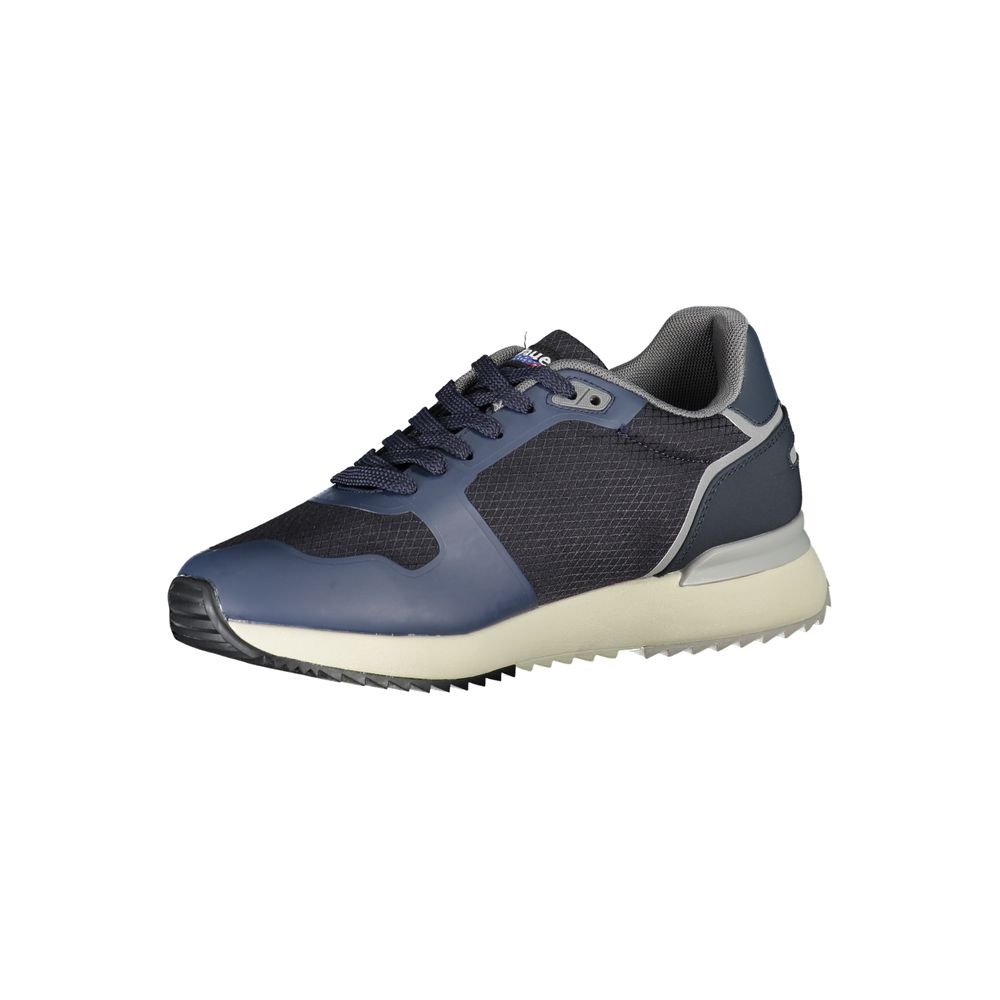 Blauer Dapper Blue Sneakers with Contrast Detailing in durable materials, featuring sleek design and elegance for active lifestyle.