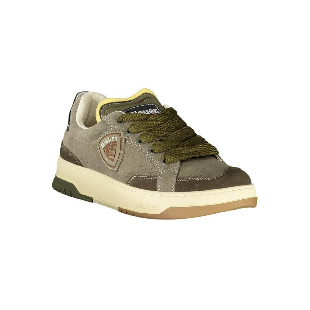 Blauer Green Leather Men Sneaker
