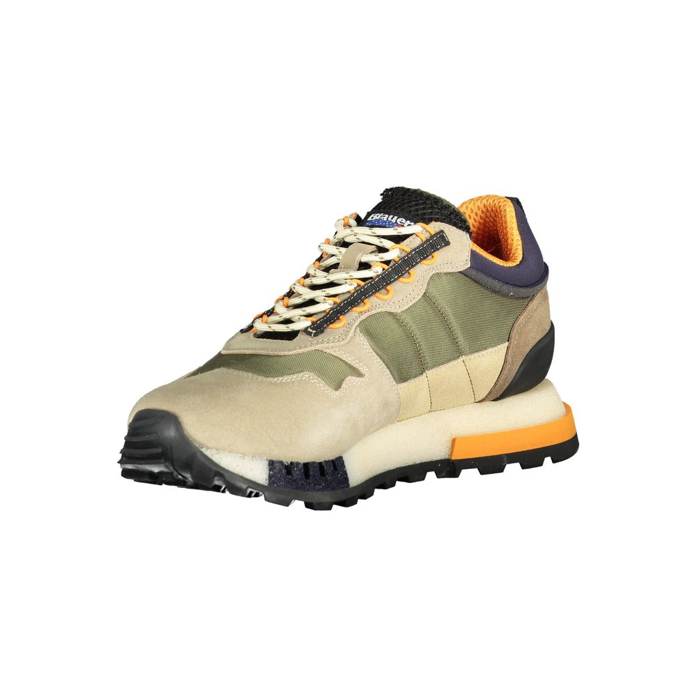 Blauer Green Polyethylene Men Sneaker with vibrant green colorway and removable footbed, showcasing modern street-style design and comfort.