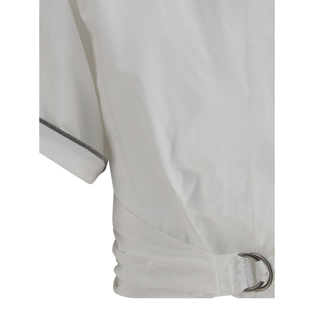Front view with bag zipped and handles upright.