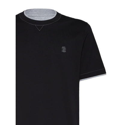 Brunello Cucinelli Contrast-stitching T-shirt