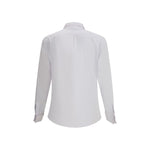 Back view of Brunello Cucinelli Cotton Shirt showcasing slim fit and elegant design details. Ideal for sophisticated, timeless style.