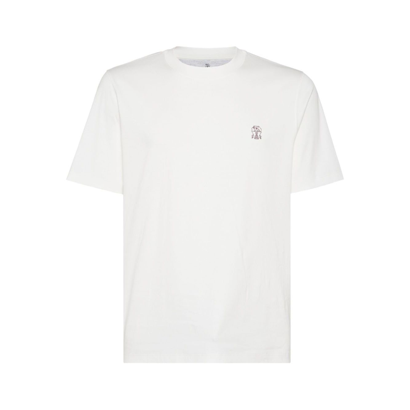 Brunello Cucinelli Cotton jersey crew neck T-shirt with logo