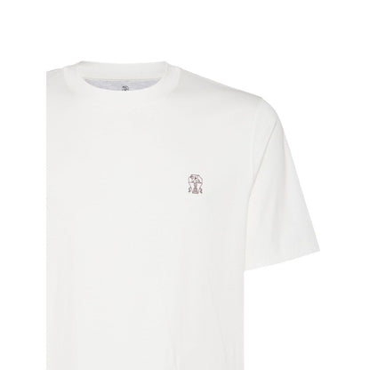 Brunello Cucinelli Cotton jersey crew neck T-shirt with logo