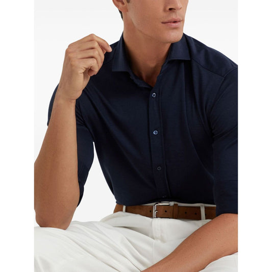 Brunello Cucinelli Shirts Blue Shirts