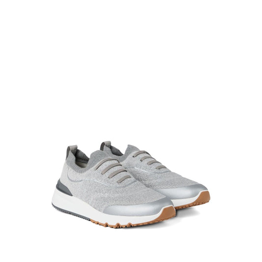 Brunello Cucinelli Techno cotton knit runners Sneakers