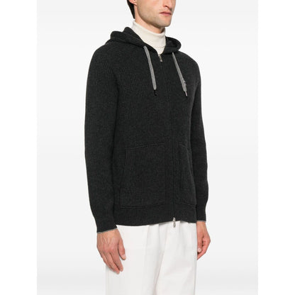 Brunello Cucinelli Zip-up hooded cardigan Topwear