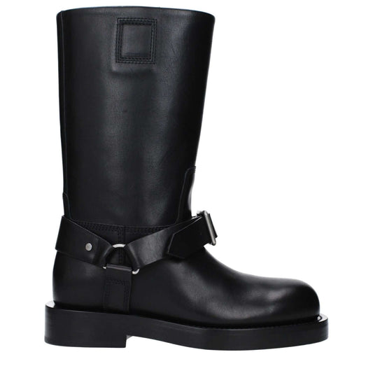 Burberry Black Leather Boots