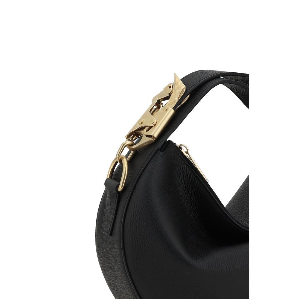 Front view with bag zipped and handles upright.
