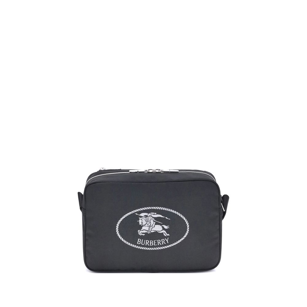 Front view with bag zipped and handles upright.