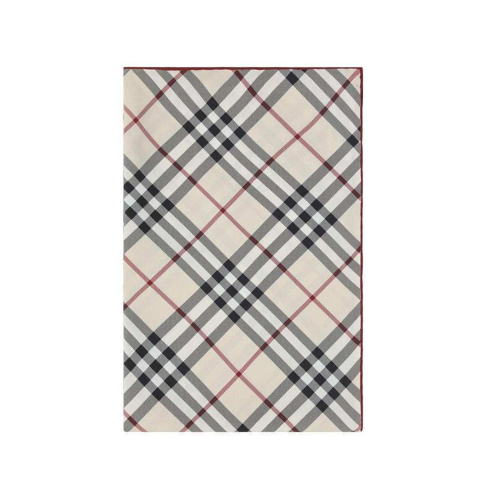 Burberry Silk Scarf featuring iconic Check Archivio pattern, luxury accessory showcasing brand's elegance and timeless style.