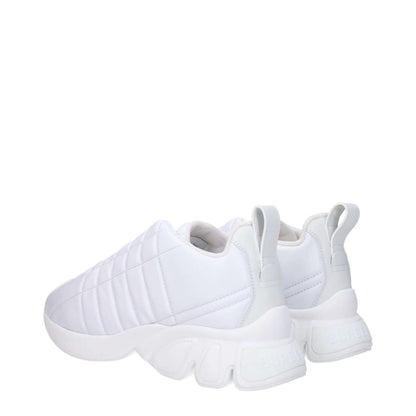 Burberry White Leather Sneakers