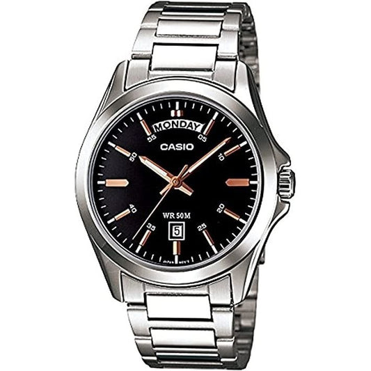 CASIO COLLECTION Mod. DAY DATE - BLACK ROSE GOLD INDEX WATCHES