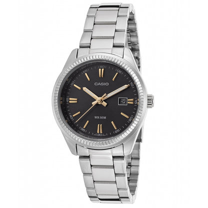 CASIO COLLECTION Mod. LADY DATE - BLACK. GOLD INDEXES