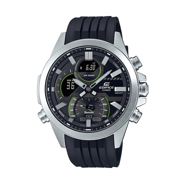 CASIO EDIFICE Mod. SPORT Bluetooth wristwatch with stainless steel case and resin strap, water resistant up to 10 ATM.