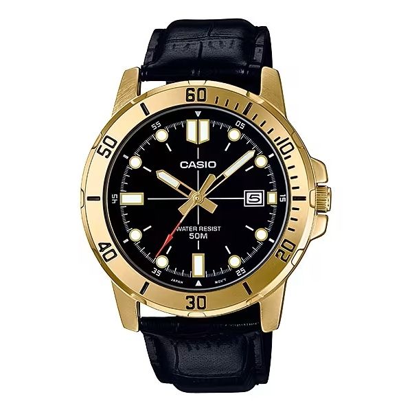 CASIO SPORT COLLECTION Mod. DIVER 50M LEATHER - BLACK