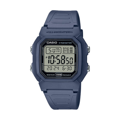 CASIO TIMELESS COLLECTION Mod. DIVER - DOUBLE TIME. ALARM. CHRONOGRAPH - 10 Year Battery - BLUE AVIO WATCHES