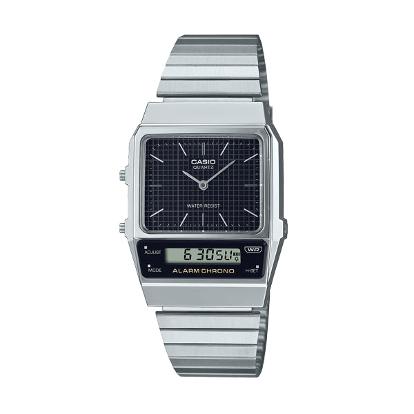CASIO VINTAGE Mod. EDGY COLLECTION RETRO DIAL - BLACK WATCHES