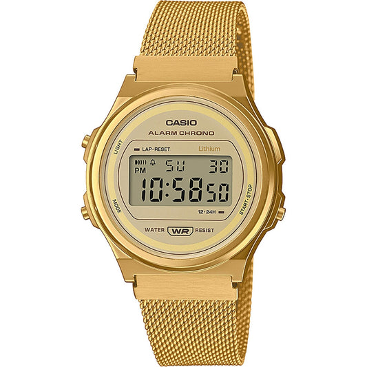 CASIO VINTAGE Mod. ROUND - GOLD MESH WATCHES