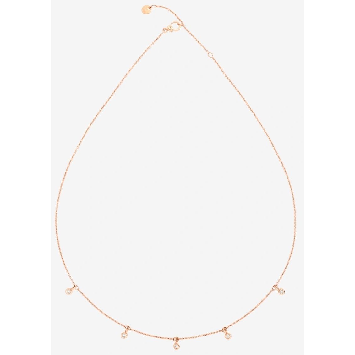 Gold chain necklace COLLANE DODO MOD. DCC2011ESSENDB09R42 with simple design and delicate pendants