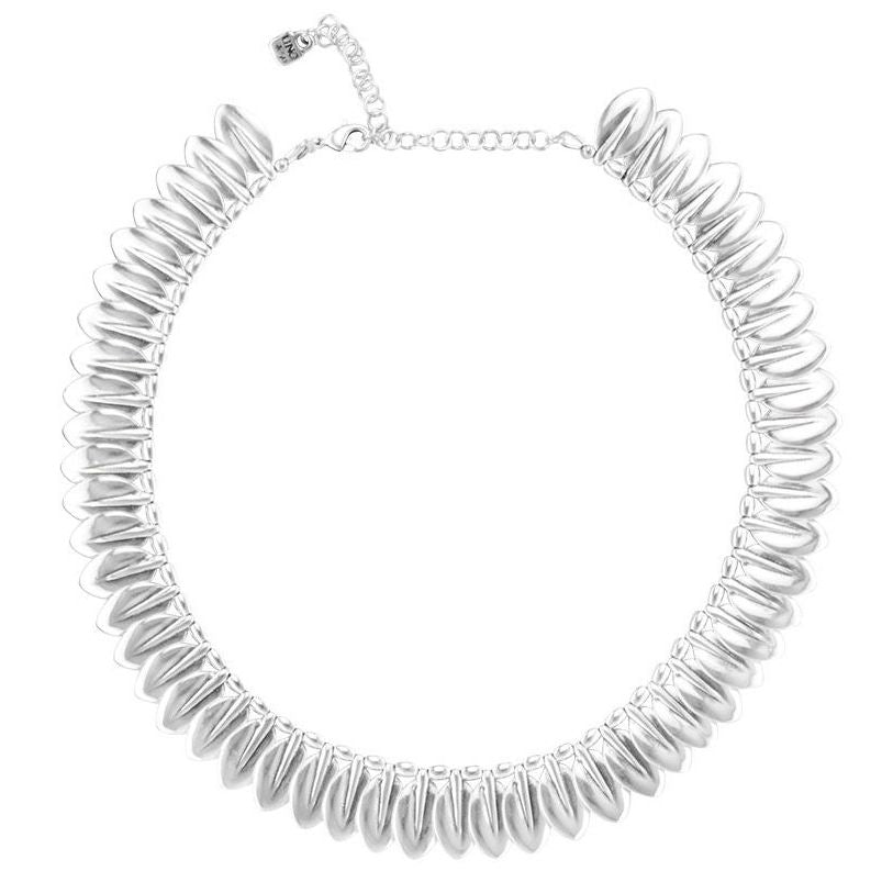 COLLANE UNO DE 50 MOD. UD_COL1421MTL0000U silver necklace with unique design