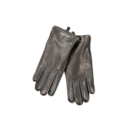 Calvin Klein Black Wool Glove with contrasting details and logo
