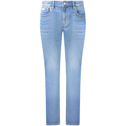 Calvin Klein Blue Cotton Women's Slim Jean