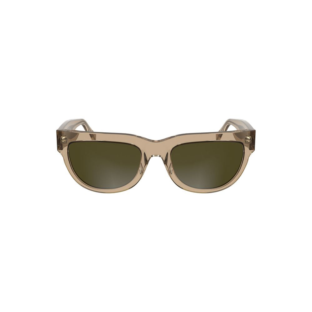 Calvin Klein Brown Acetate Women Sunglasses with chic square lenses offering style and eye protection, elegant fashion accessory.