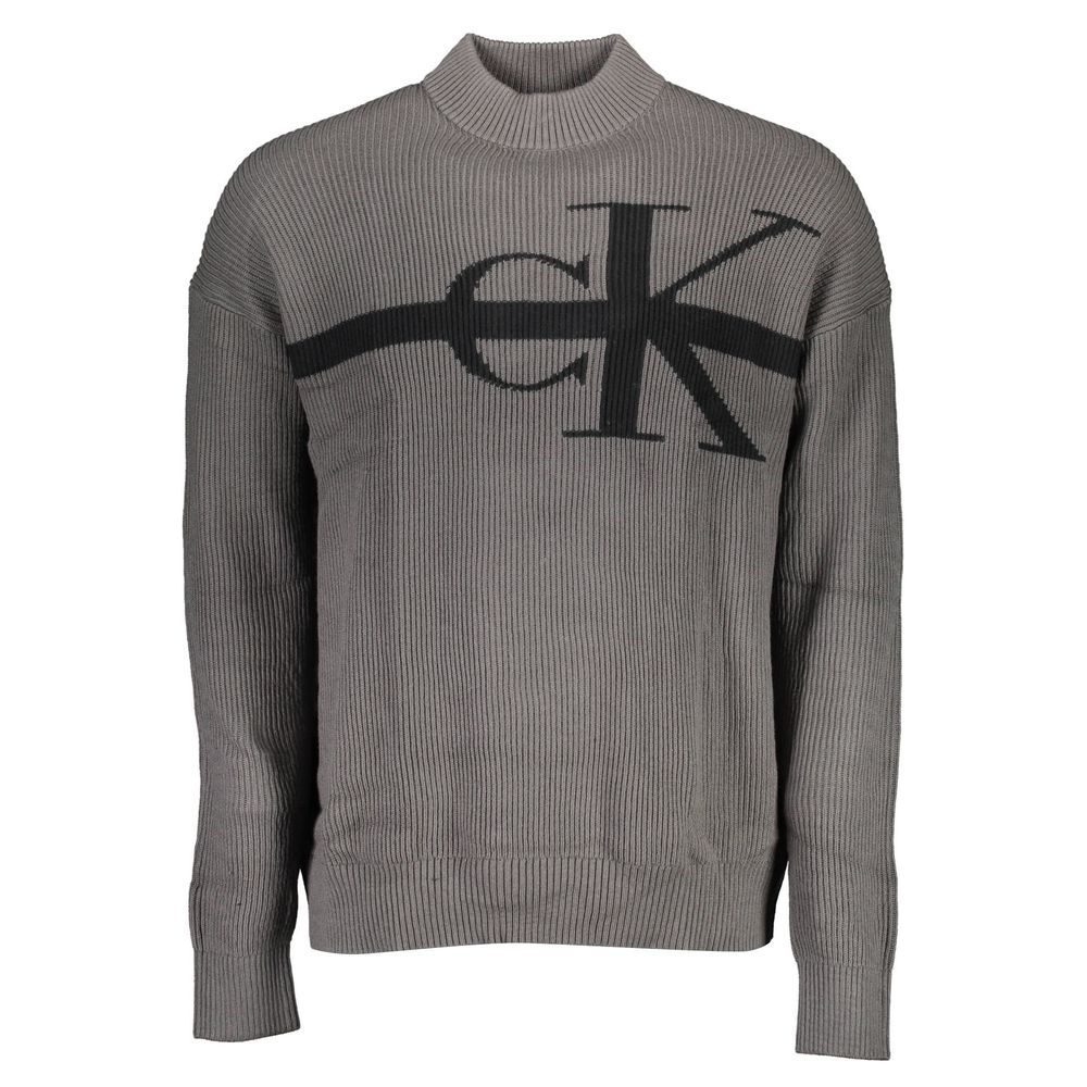 Calvin Klein Gray Cotton Sweater