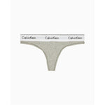 Calvin Klein Underwear Gray Cotton Panty, minimalist thong design, comfortable, lightweight, ideal for everyday wear.