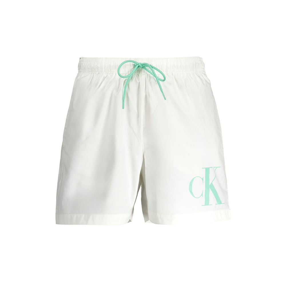 Calvin Klein White Polyester Swimwear